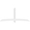 Ekena Millwork Bellingham Architectural Grade PVC Gable Bracket, 108"W x 49 1/2"H x 4"D x 6"F, 11/12 Pitch GBP108X50X0406BEL00 - alternate 5